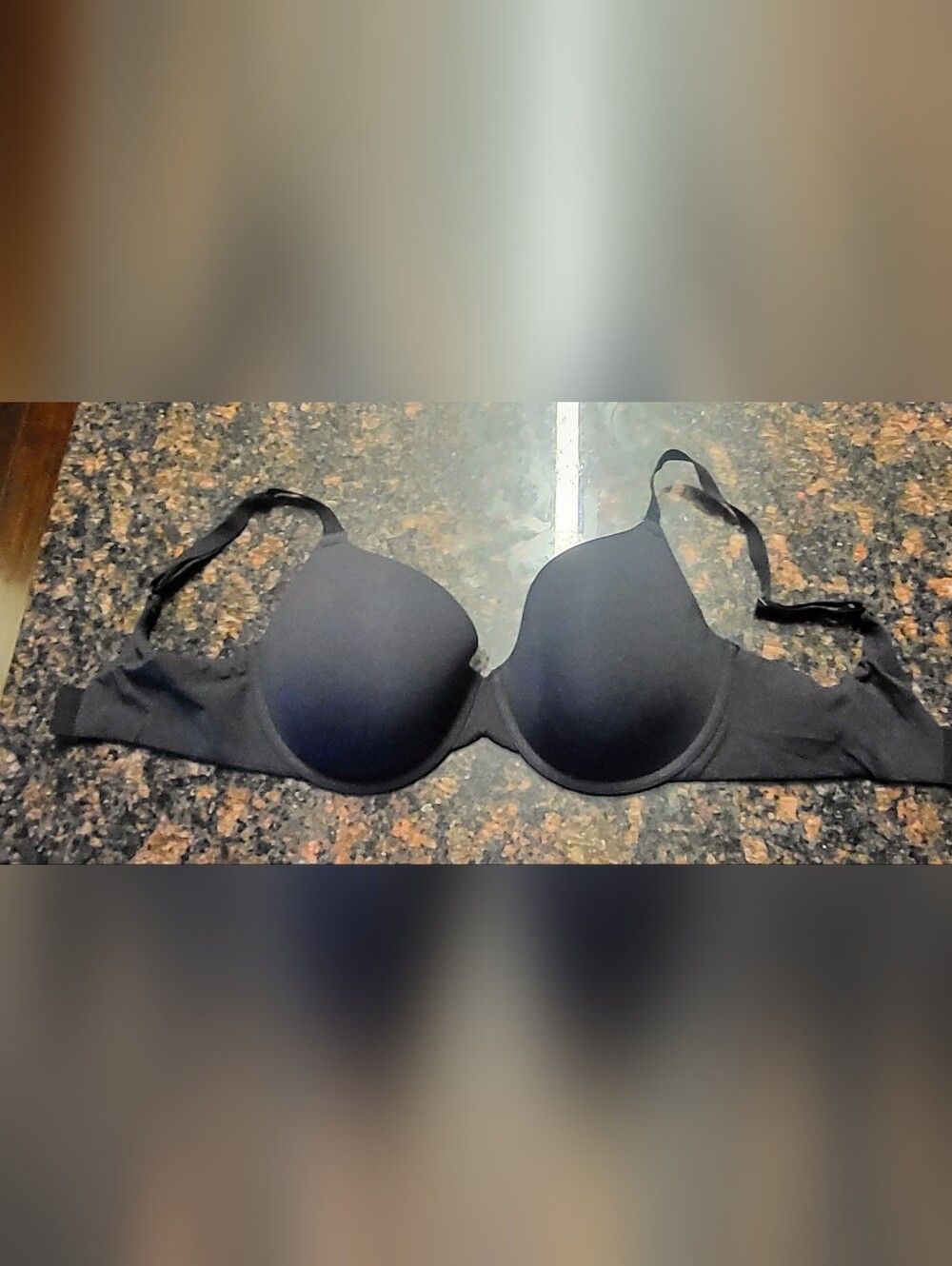 SKIMS Black Smooth Bra, Underwire With Molded Cups